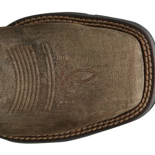 Tony Lama Men's Bartlett 11" Steel Toe Pull On Western Work Boot -Grey- RR3361