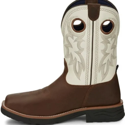 Tony Lama Men's Fireball 11" Comp Toe WP Western Work Boot- Brown- TW3302