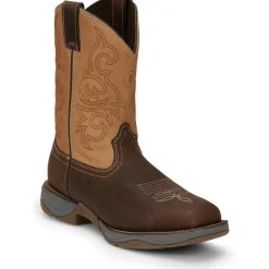 Tony Lama Men's Junction 11' Steel Toe Western Work Boot -Brown- RR3350