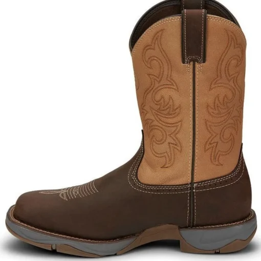 Tony Lama Men's Junction 11' Steel Toe Western Work Boot -Brown- RR3350