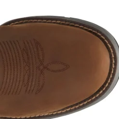 Tony Lama Men's Junction 11' Steel Toe WP Western Work Boot -Brown- RR3355