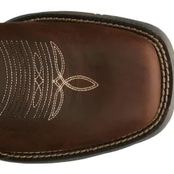 Tony Lama Men's Junction 11' Wide Square Toe WP Western Work Boot -Brown- RR3353