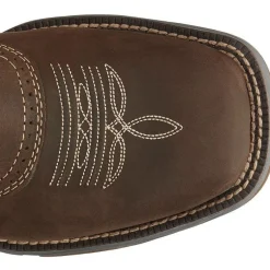 Tony Lama Men's Junction 11' Square Toe WP Western Work Boot -Brown- RR3351