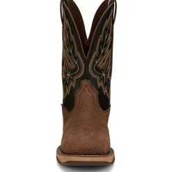 Tony Lama Men's Medford 11' Steel Toe WP Western Work Boot- Brown- RR3373