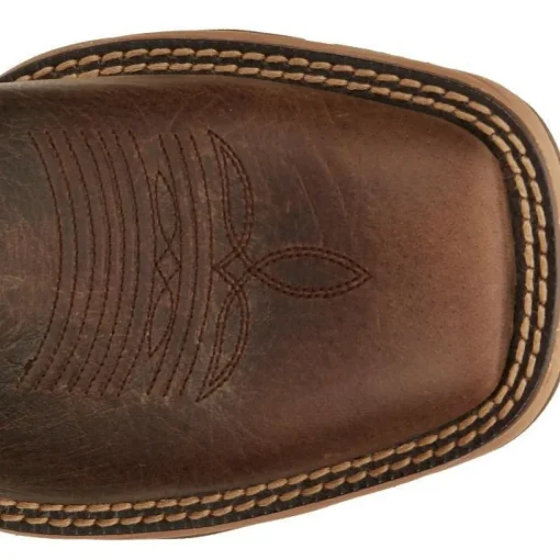 Tony Lama Men's Rasp 11" Square Toe WP Western Work Boot- Brown- RR3364