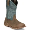 Tony Lama Men's Roustabout 11' Steel Toe WP Western Work Boot -Tan- TW5008
