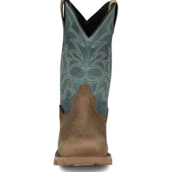 Tony Lama Men's Roustabout 11' Steel Toe WP Western Work Boot -Tan- TW5008