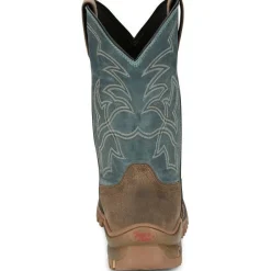 Tony Lama Men's Roustabout 11' Steel Toe WP Western Work Boot -Tan- TW5008
