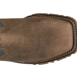 Tony Lama Men's Roustabout 11' Steel Toe WP Western Work Boot -Tan- TW5008