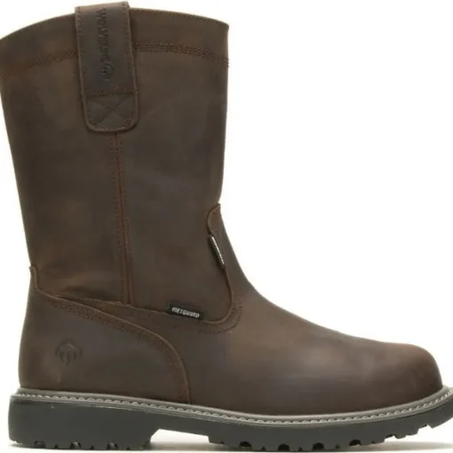 Wolverine Men's Floorhand Steel Toe WP Wellington Work Boot -Brown- W231025