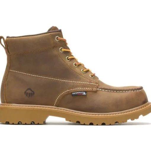 Wolverine Men's Floorhand 6" Steel Toe WP Work Boot -Tan- W221049