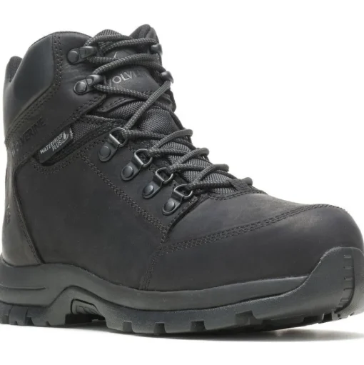 Wolverine Men's Grayson Mid Steel Toe WP Work Boot - Black - W211042