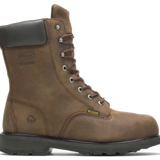 Wolverine Men's McKay 8" Steel Toe WP MG Work Boot -Brown- W05680