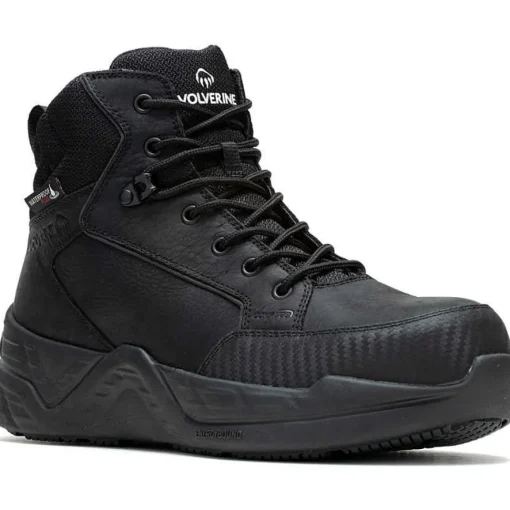 Wolverine Men's ProShift LX 6" Soft Toe WP Work Boot- Black- W240001