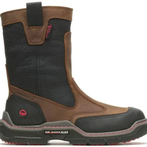 Wolverine Men's Raider Durashocks HD 10" WP Work Boot Brown W221005