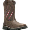 Wolverine Men's Rancher Claw Stl Toe WP Western Work Boot - Brown - W201218