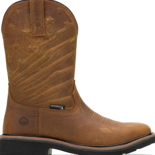Wolverine Men's Rancher Flag Lx Steel Toe WP Work Boot -Brown- W241184