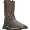 Wolverine Men's Rancher Steel Toe Western Work Boot- Brown- W10702