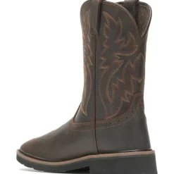 Wolverine Men's Rancher Steel Toe Western Work Boot- Brown- W10702