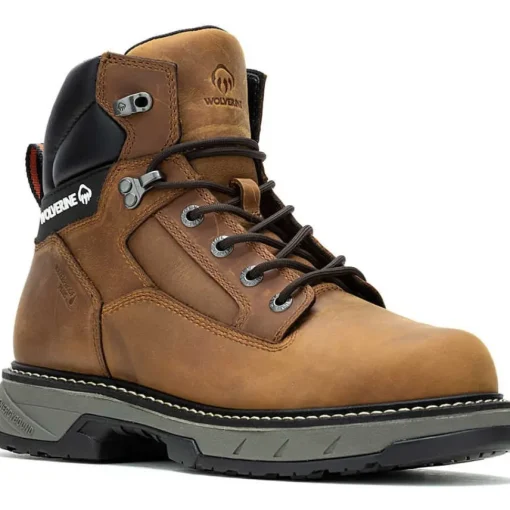 Wolverine Men's Reforce EnergyBound 6" Soft Toe WP Work Boot- Cashew- W240009