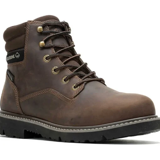 Wolverine Men's Revival 6" Soft Toe WP Work Boot - Brown - W240007
