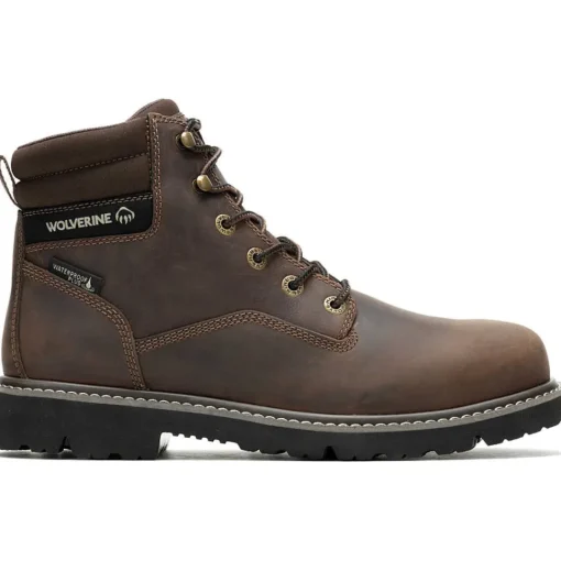 Wolverine Men's Revival 6" Soft Toe WP Work Boot - Brown - W240007