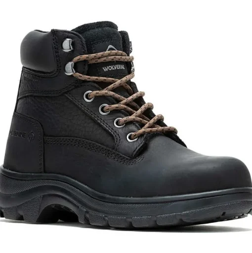 Wolverine Women's Carlsbad 6" Steel Toe WP Work Boot- Black- W241013