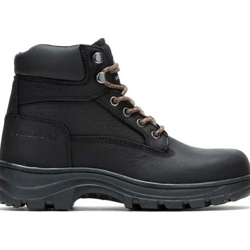 Wolverine Women's Carlsbad 6" Steel Toe WP Work Boot- Black- W241013