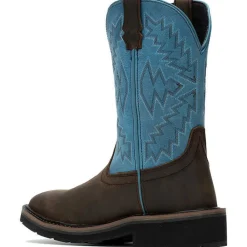 Wolverine Women's Rancher Arrow Steel Toe WP Western Work Boot- Blue- W241053