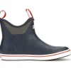 Xtratuf Men's 6" Ankle Deck Waterproof Boot - Navy / Red - 22733