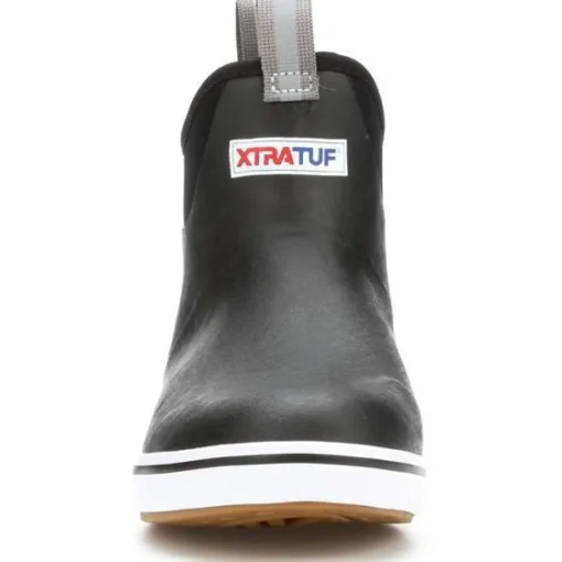Xtratuf Men's 6" Ankle Deck Waterproof Slip On Shoe - Black - 22736