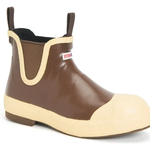 Xtratuf Men's 6" Legacy Ankle Deck Steel Toe WP Boot - Brown - LDB-STL