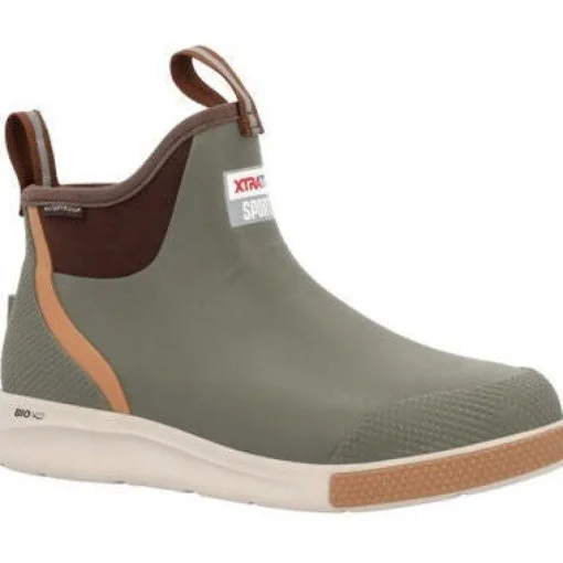 Xtratuf Men's Ankle Deck 6" Soft Toe WP Sport Boot - Olive - ADSM300