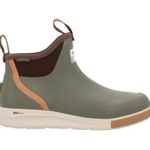 Xtratuf Men's Ankle Deck 6" Soft Toe WP Sport Boot - Olive - ADSM300