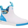 Xtratuf Men's Guy Harvey 6" Soft Toe WP Ankle Deck Sport Boot- White- XADSMGH1