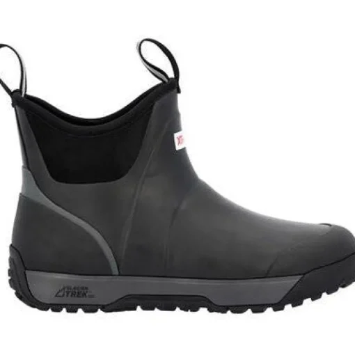 Xtratuf Men's Ice Fleege Lined WP Ankle Deck Work Boot -Black- AIMR000