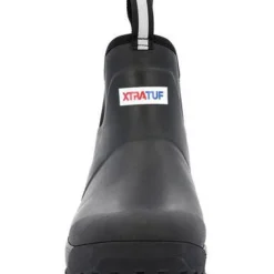 Xtratuf Men's Ice Fleege Lined WP Ankle Deck Work Boot -Black- AIMR000
