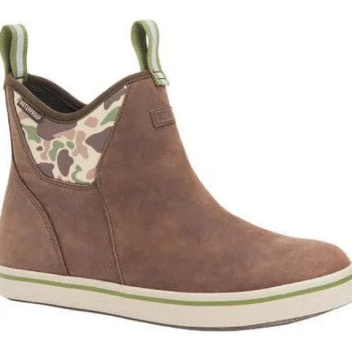 Xtratuf Men's Leather 6" WP Ankle Deck Work Boot -Camo- XALDCAM