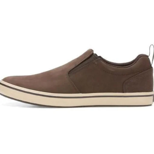 Xtratuf Men's Sharkbyte Leather Slip-On Outdoor Shoe- Chocolate- 22501