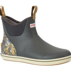 Xtratuf Men's Trolling Pack 6" WP Slip Resistant Ankle Deck Boot -Grey- XMAB1TP