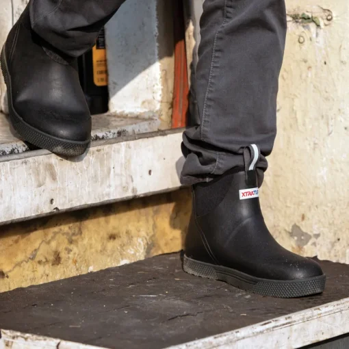 Xtratuf Men's Wheelhouse 6" Ankle Deck WP Boot - Black - XMW-000
