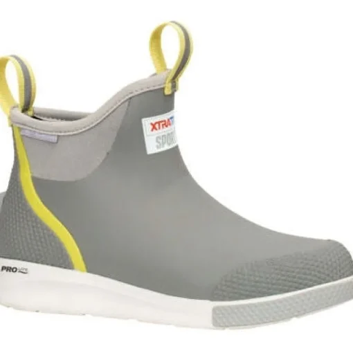 Xtratuf Women's Ankle 6" WP Slip Resist Deck Sport Boot -Grey- ADSW108