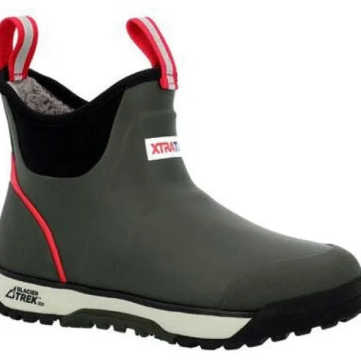 Xtratuf Women's Fleege Lined WP Ankle Deck Work Boot -Green- AIWR300