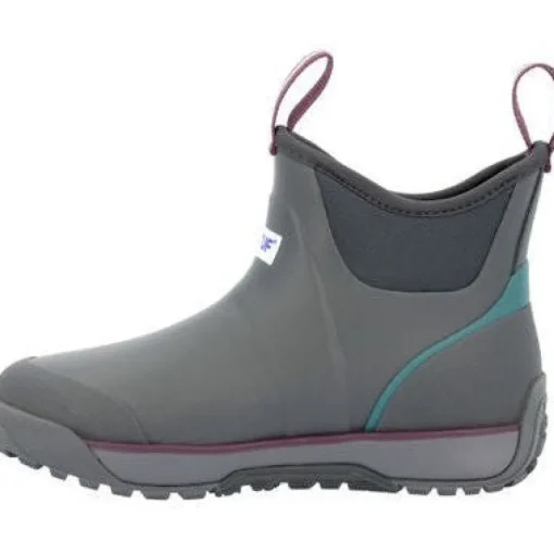 Xtratuf Women's Fleege Lined WP Ankle Deck Work Boot -Grey- AIWR100