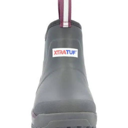 Xtratuf Women's Fleege Lined WP Ankle Deck Work Boot -Grey- AIWR100