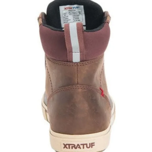 Xtratuf Women's Leather Lace 6" WP Ankle Deck Work Boot -Brown- LALW900